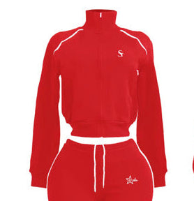 Crimson Stunner Zip Jacket