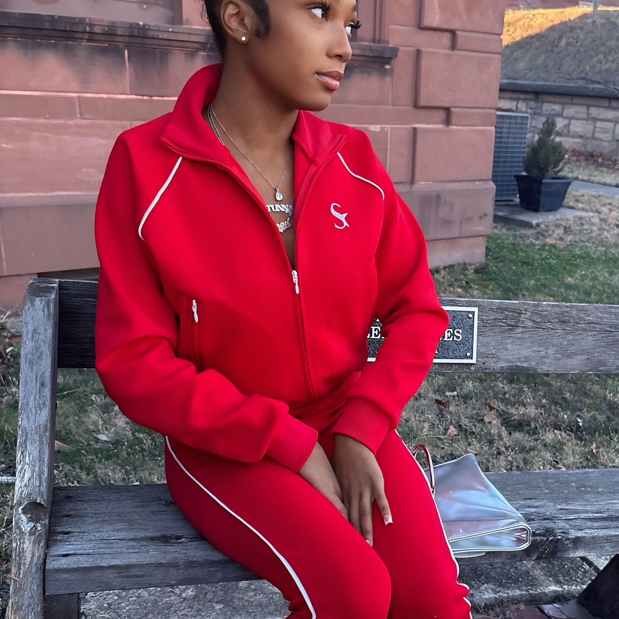 Crimson Stunner Zip Jacket