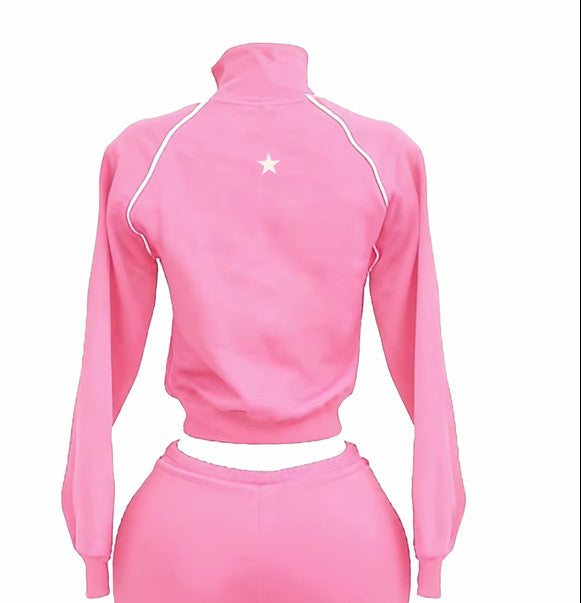 bubble gum pink jacket